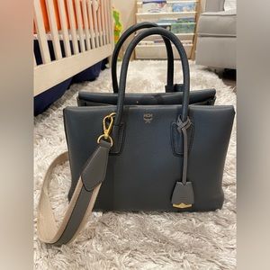 Shadow Grey MCM Milla Medium Bag